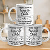 Fist Bumping Our Way Through Life, Together - Family Personalized Custom Mug - Gift For Mom, Daughter, Son