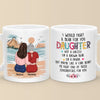 A Mother’s Love, A Daughter’s Laughter - Family Personalized Custom Mug - Gift For Mom, Daughter