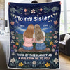 You Are My Light In The Dark - Bestie Personalized Custom Blanket - Gift For Best Friends, BFF, Sisters