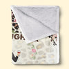 A Mother And Daughter Grow Together In Love - Family Personalized Custom Blanket - Mother's Day, Gift For Mom, Grandma