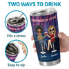 Partners In Crime And Cocktails - Bestie Personalized Custom Tumbler - Gift For Best Friends, BFF, Sisters