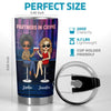 Partners In Crime And Cocktails - Bestie Personalized Custom Tumbler - Gift For Best Friends, BFF, Sisters