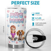 Life Is Better With Fur - Dog & Cat Personalized Custom 3D Inflated Effect Printed Tumbler - Gift For Pet Owners, Pet Lovers
