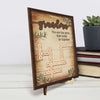 Love Makes You Family - Family Personalized Custom 2-Layered Wooden Plaque With Stand - Mother's Day, Gift For Mom, Grandma