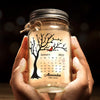 A Little Light To Guide You Through The Tough Days - Memorial Personalized Custom Mason Jar Light - Sympathy Gift For Family Members