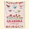 Wrap Her In The Warmth Of Her Own Endless Care - Family Personalized Custom Blanket - Mother's Day Gift For Mom, Grandma