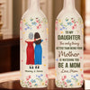A Sweet Reminder Of The Love Between Mom And Daughter - Family Personalized Custom Bottle Lamp - Gift For Mom, Daughter