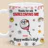 Mom By Heart, Not Just By Blood - Family Personalized Custom 3D Inflated Effect Printed Mug - Mother's Day Gift For Mom, Grandma