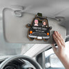 Custom Photo Safe Travels, We Love You Lots - Family Personalized Custom Car Visor Clip - Gift For Family Members