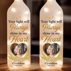 Custom Photo Your Wings Were Ready But Our Hearts Were Not - Memorial Personalized Custom Bottle Lamp - Sympathy Gift For Family Members