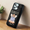 Custom Photo I Will Carry You With Me Until I See You Again - Memorial Personalized Custom Leather Flip Wallet Phone Case - Sympathy Gift For Family Members