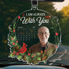 Custom Photo A Heart So Loved Is Never Lost - Memorial Personalized Custom Car Ornament - Acrylic Custom Shaped - Sympathy Gift For Family Members