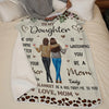 A Mother’s Love Is Endless And Unconditional - Family Personalized Custom Blanket - Mother's Day, Gift For Mom, Daughter