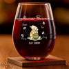 Let Your Love Be As Warm As Her Favorite Drink - Family Personalized Custom Wine Glass - Gift For Mom, Grandma