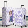 A Simple Yet Meaningful Way To Celebrate Their Adventures - Travel Personalized Custom Luggage Cover - Summer Vacation Gift, Gift For Adventure Travel Lovers