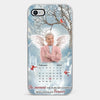 Custom Photo In Our Hearts, You Live On - Memorial Personalized Custom Clear Phone Case - Sympathy Gift For Family Members