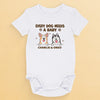 A Sweet Way To Celebrate Your Baby And Furry Friend - Dog Personalized Custom Baby Onesie - Baby Shower Gift, Gift For Pet Owners, Pet Lovers