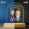 Home Is Wherever Mom Is - Family Personalized Custom Shaped 3D LED Light - Mother's Day, Gift For Mom, Daughter