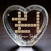 The Heart Of Our Family - Family Personalized Custom 3D Crystal Heart Shaped - Gift For Family Members