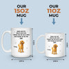 Belly Rubs Received, Love Levels Maxed Out - Dog Personalized Custom Mug - Gift For Pet Owners, Pet Lovers