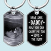 Custom Photo Now You Can Carry Me Too - Family Personalized Custom Keychain - Gift For Family Members, Baby Shower Gift
