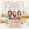 Friendship Is Built On Love, Laughter, And Trust - Bestie Personalized Custom Rectangle Shaped Acrylic Plaque - Gift For Best Friends, BFF, Sisters