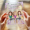 Together, Always Stronger - Bestie Personalized Custom Rectangle Shaped Acrylic Plaque - Gift For Best Friends, BFF, Sisters