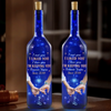 Forever Yours, Since The Day We Met - Couple Personalized Custom Blue Bottle Lamp - Gift For Husband Wife, Anniversary