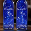 Watching You Grow, My Joy - Family Personalized Custom Blue Bottle Lamp - Mother's Day, Gift For Mom, Daughter