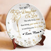 A Love Like No Other - Family Personalized Custom Ceramic Plate - Mother's Day, Gift For Mom, Daughter