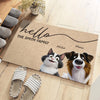 Our Sweet Home - Dog & Cat Personalized Custom Home Decor Decorative Mat - House Warming Gift For Pet Owners, Pet Lovers