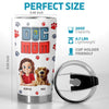 Dog Kisses And Coffee Sips - Dog Personalized Custom 3D Inflated Effect Printed Tumbler - Gift For Pet Owners, Pet Lovers