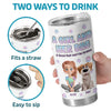 A Girl And Her Dog, A Perfect Pair - Dog Personalized Custom 3D Inflated Effect Printed Tumbler - Gift For Pet Owners, Pet Lovers
