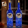 Custom Photo Not A Day Goes By That You're Not Missed - Memorial Personalized Custom Blue Bottle Lamp - Sympathy Gift For Pet Owners, Pet Lovers