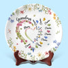 Grandma's Love Is The Heart Of Our Family - Family Personalized Custom Ceramic Plate - Mother's Day, Gift For Mom, Grandma
