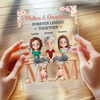 Mother And Daughters, Together Always - Family Personalized Custom Rectangle Shaped Acrylic Plaque - Mother's Day, Gift For Mom, Daughter
