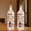 Forever Connected, Always Cherished - Family Personalized Custom Bottle Lamp - Mother's Day, Gift For Mom, Daughter