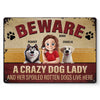 Happiness Is A Wagging Tail - Dog Personalized Custom Home Decor Metal Sign - House Warming Gift For Pet Owners, Pet Lovers