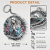 No Storm Can Shake Your Faith - Memorial Personalized Custom Shaped Acrylic Keychain - Sympathy Gift For Family Members