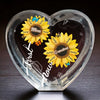 A Garden Of Love, Rooted In Family - Family Personalized Custom 3D Crystal Heart Shaped - Mother's Day, Gift For Mom, Grandma