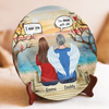 Your Love Is Our Guiding Light - Memorial Personalized Custom Ceramic Plate - Sympathy Gift For Family Members