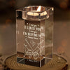 I'm Keeping You Forever Yours - Couple Personalized Custom 3D Crystal Photo Laser Engraved, Crystal Candle Holder - Gift For Husband Wife, Anniversary