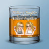 A Bond That Can Never Be Broken - Family Personalized Custom Whiskey Glass - Mother's Day, Gift For Mom, Daughter