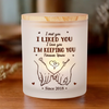 From Our First Kiss Till Our Last Breath - Couple Personalized Custom Printed Glass Jar With LED Candle - Gift For Husband Wife, Anniversary