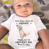 A Love As Pure As A Mother’s Touch - Family Personalized Custom Baby Onesie - Mother's Day, Baby Shower Gift, Gift For First Mom