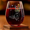 Mom’s Love Binds Us Forever - Family Personalized Custom Wine Glass - Mother's Day, Gift For Mom, Grandma