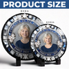 Custom Photo Heaven Gained What We Lost - Memorial Personalized Custom Round Shaped Stone With Stand - Sympathy Gift For Family Members