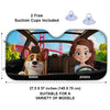 On The Road To Paw-Sibilities - Dog & Cat Personalized Custom Auto Windshield Sunshade, Car Window Protector - Mother's Day, Gift For Pet Owners, Pet Lovers