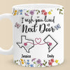 Real Friendship Transcends Time And Space - Bestie Personalized Custom 3D Inflated Effect Printed Mug - New Arrival, Gift For Best Friends, BFF, Sisters AMZ