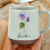 Bloom Where You Are Loved - Family Personalized Custom Printed Stoneware 12oz Mug - Gift For Yourself, Best Friends, Siblings, Family Members